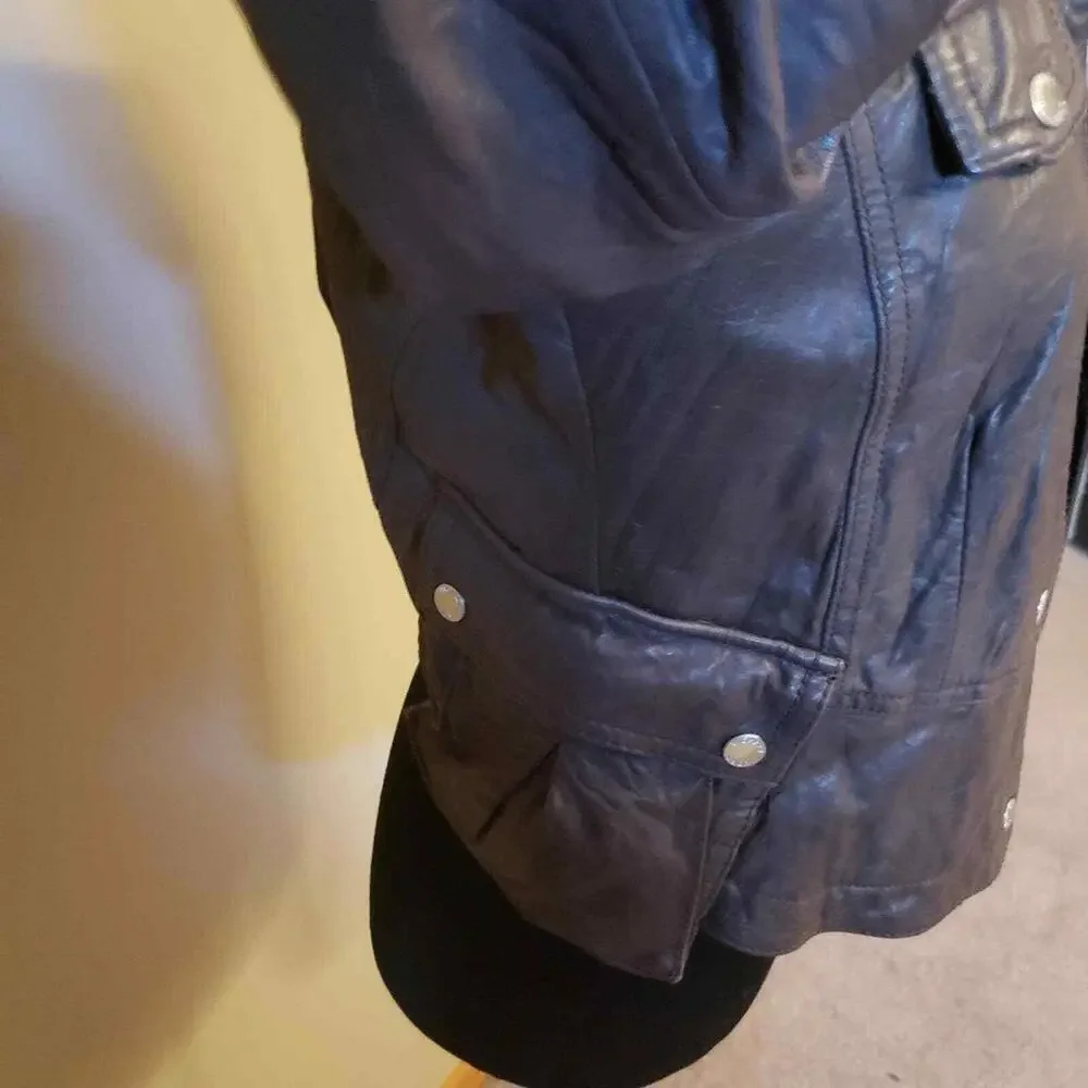 LKNW Michael Kors Brown soft leather jacket coat S